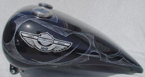 Harley's 100th logo & blade graphics