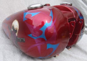 Blue Blade & Purple Tribal graphics