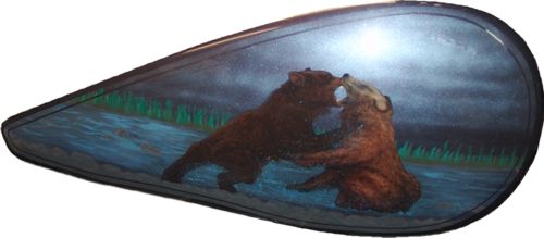 mural fighting bears