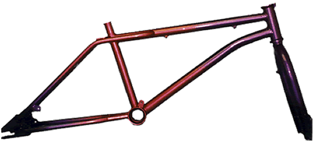 BMX frame with fade