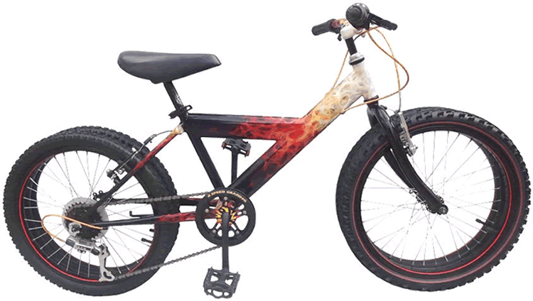 20" bicycle realistic flames