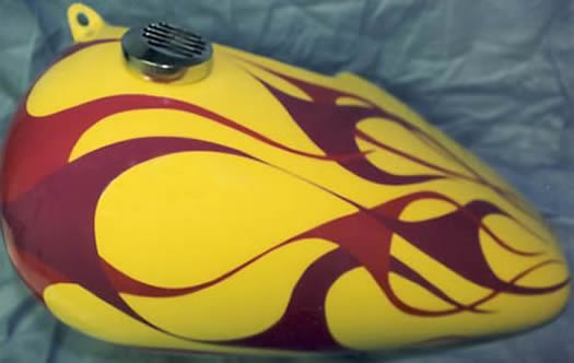 flames double purple