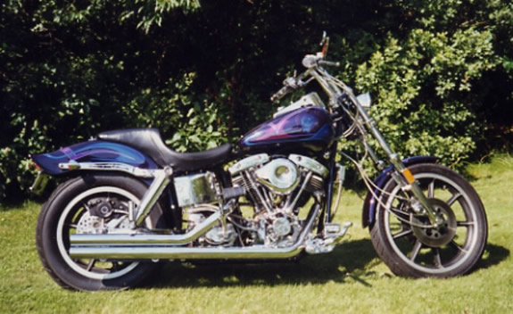 bike with graphics in sun