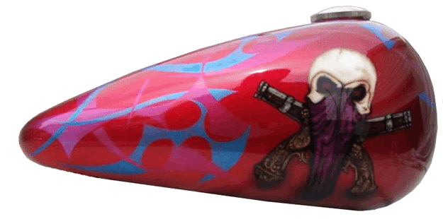 pirate skull and tribal