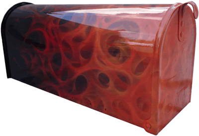 mailbox realistic flames