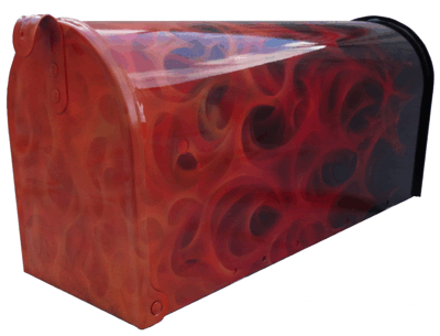 orange realistic flames