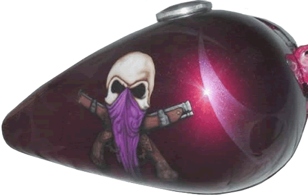 Candy Red base with Mural & graphics