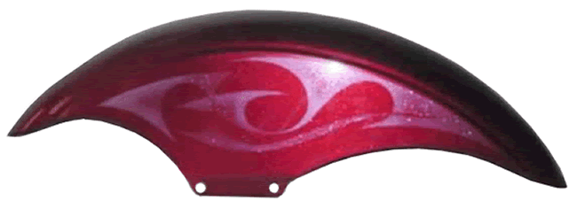 Ghosted tribal graphics with pearls