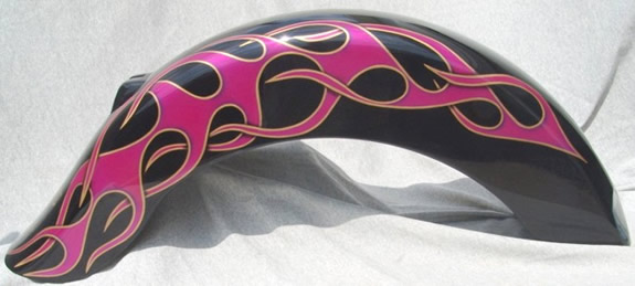 flames rear fender