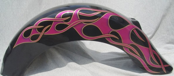 flames rear fender