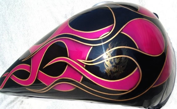 flames with ghosted image