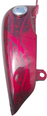 skulls with candy red