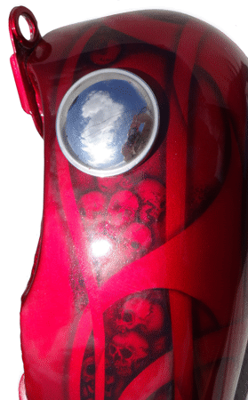 skull piles in flames