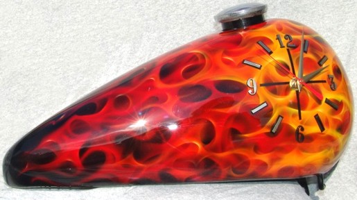 Realistic Flames clock