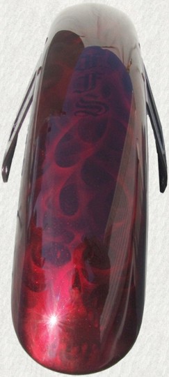 ghosted skull with lettering