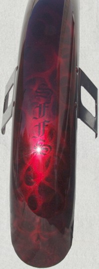 letters in realistic flames