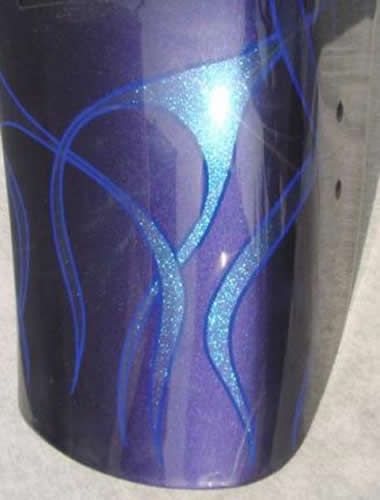ice pearl flames with blue striping