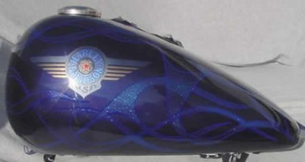 Harley logo with flames