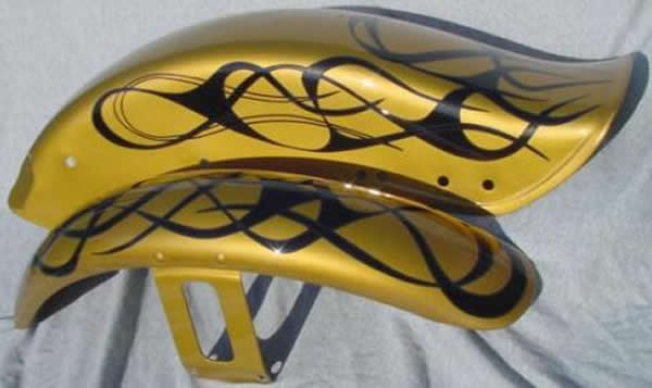 flames gray striping