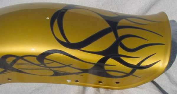 flames with gray striping