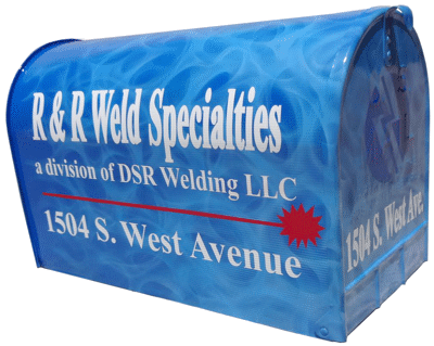 Blue flamed business box