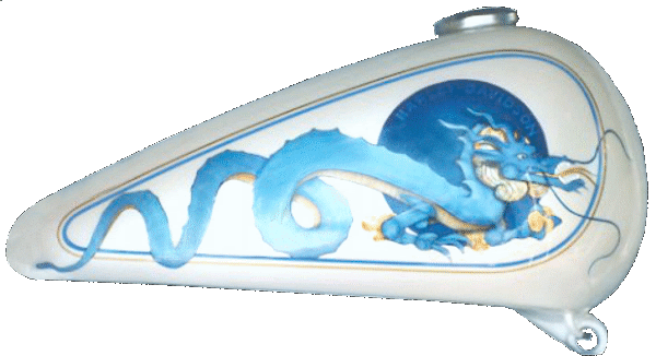 Dragon in tank panel