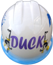 Purple pearl lettering