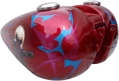 Blue Blade & Purple Tribal graphics