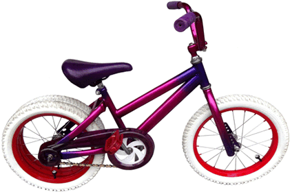 bike with metal flake