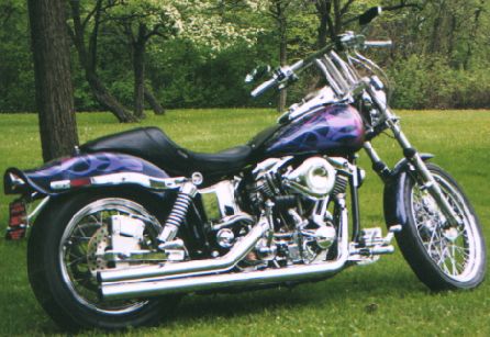 Harley with ChromaLusion flames