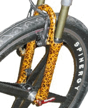 BMX fork cheeta pattern