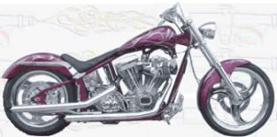 Metalflake base with Double Flames