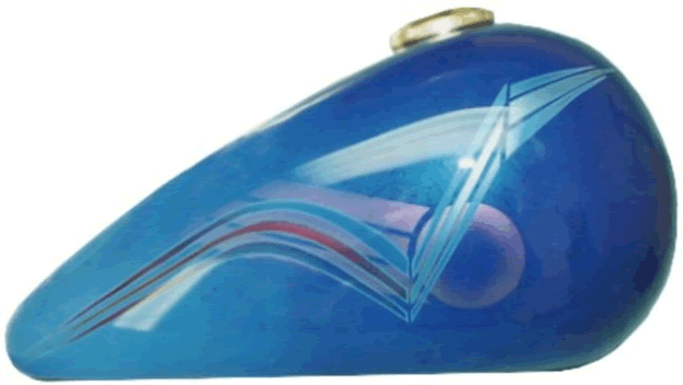 Pearl graphics over marble base