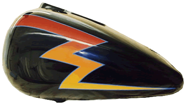 Bolts blended Red to Yellow