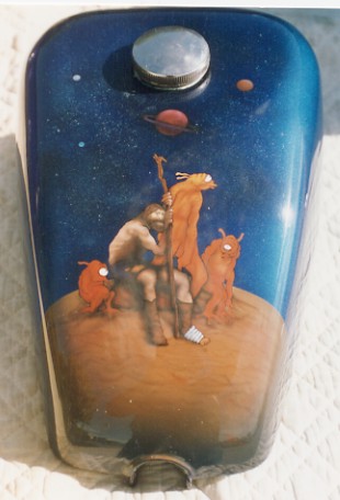 Spaceman marooned with aliens