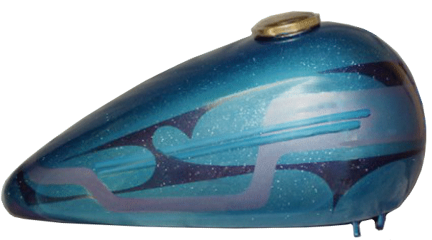 Metalflake with pearl graphics