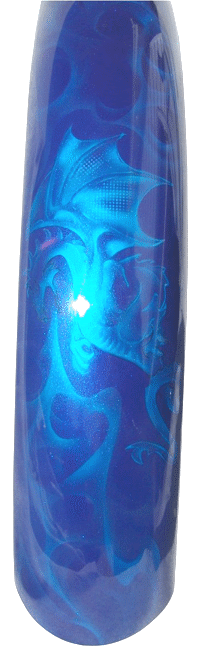 Realistic Blue Flames & Dragon