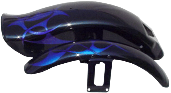 Black base with Blue pearl