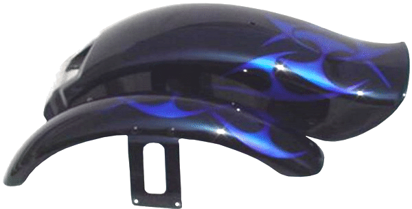 Black base with Blue pearl