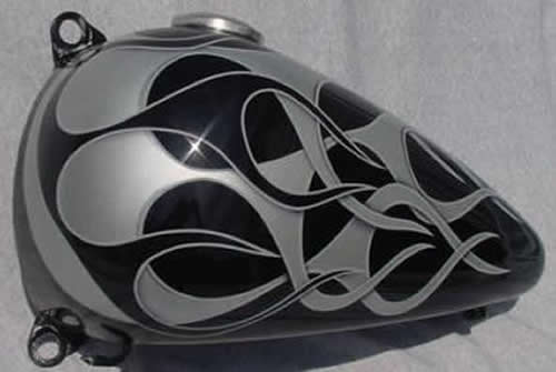 flames Black & Silver