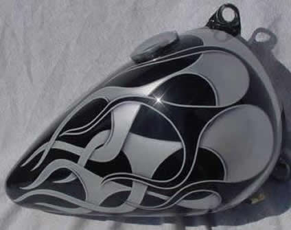flames Black & Silver