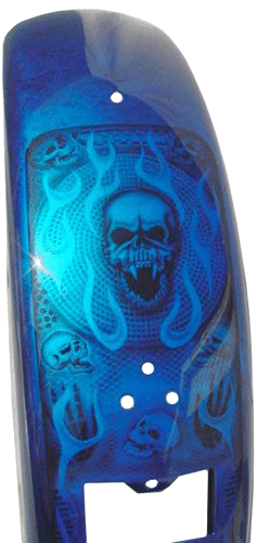 skull and marble base