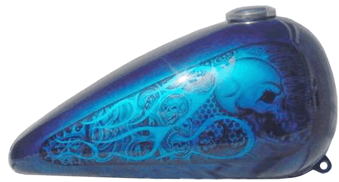 Skulls & Flames in tank panel