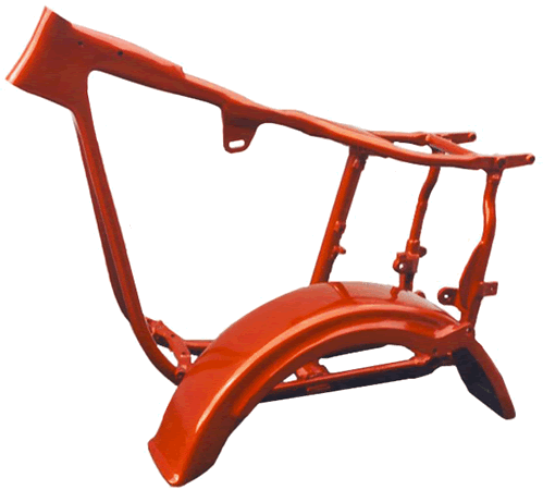 Candy tangerine frame & fender