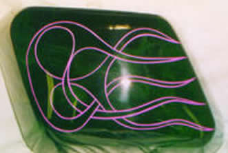 pinstriped flames