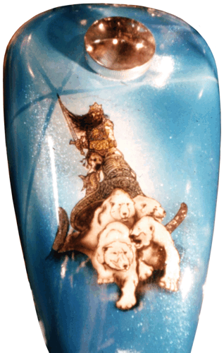 Polar Bears over metalflake