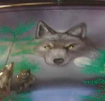 airbrushed wolfes