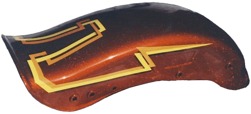 metal flake red