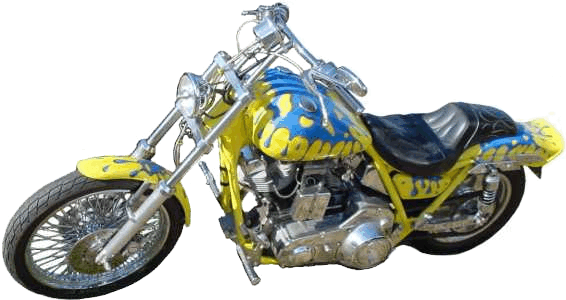 motorcycle with splash