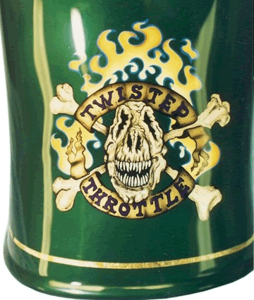 T-rex skull & flames